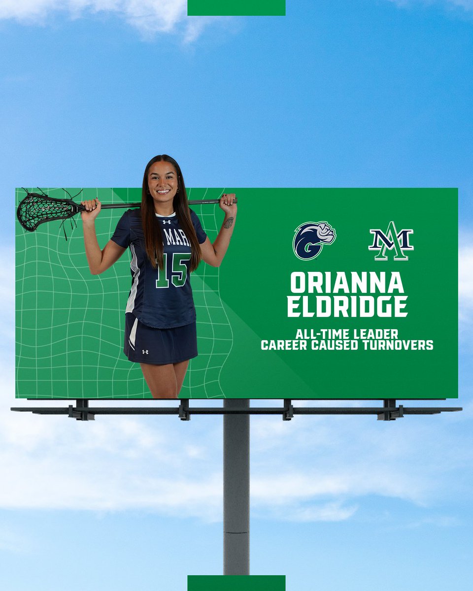 gyrenelacrosse's tweet photo. NEW RECORD ALERT!

In Monday's game against Marian, Orianna Eldridge became Ave Maria's all-time leader in caused turnovers with 66!

The senior broke the record previously held by Alexis Smich that stood for almost five years! https://t.co/ZPuokwKuMy