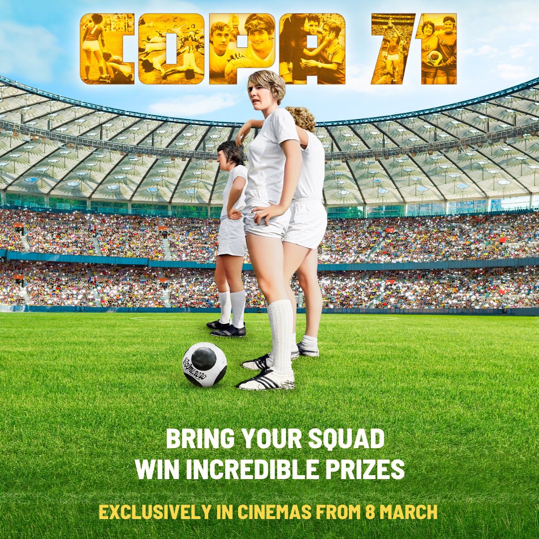Women’s football players, and fans, are invited to compete for victory and win dazzling prizes for you and your squad. Join the #COPA71 cinema celebration of women’s football, and discover the story of #TheLostLionesses! 🧵👇