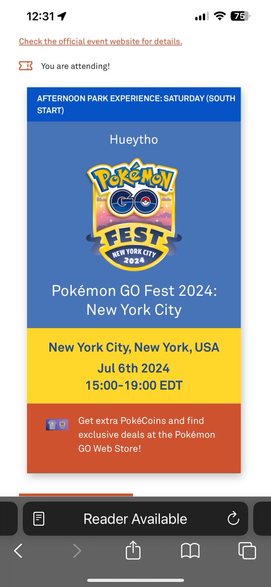 I’ll be attending NYC Go Fest Saturday during the afternoon! Tickets were selling out in Japan so I panic bought lol!

Might give away free coins to anyone that can find me during Go Fest ❤️😁

Random Retweet gets a free Global Go Fest Ticket!
#PokemonGo #GoFest2024