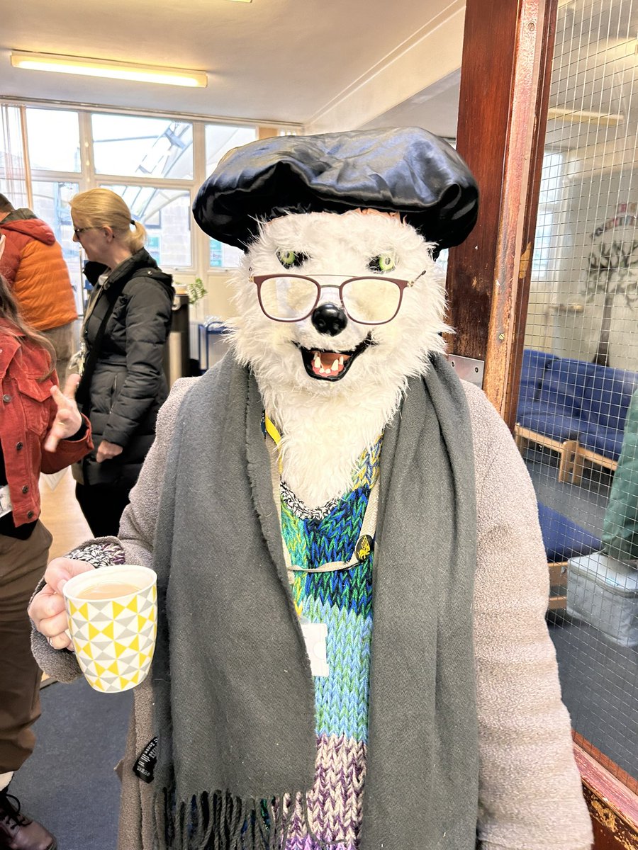 ‘Grandma, what big ears you have’ the staff room looked a little different this morning! #worldbookday2024 @NjenkinsRAS @PalladianTrust
