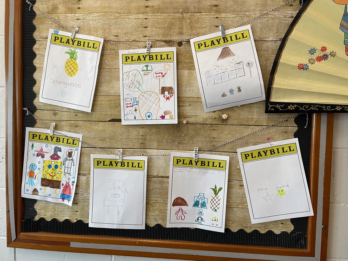 Students in humanities created Playbills after seeing yesterday's performance of Sponge Bob the musical!! It is a must see!!!@DaveCohenJHS @msbuquicchio