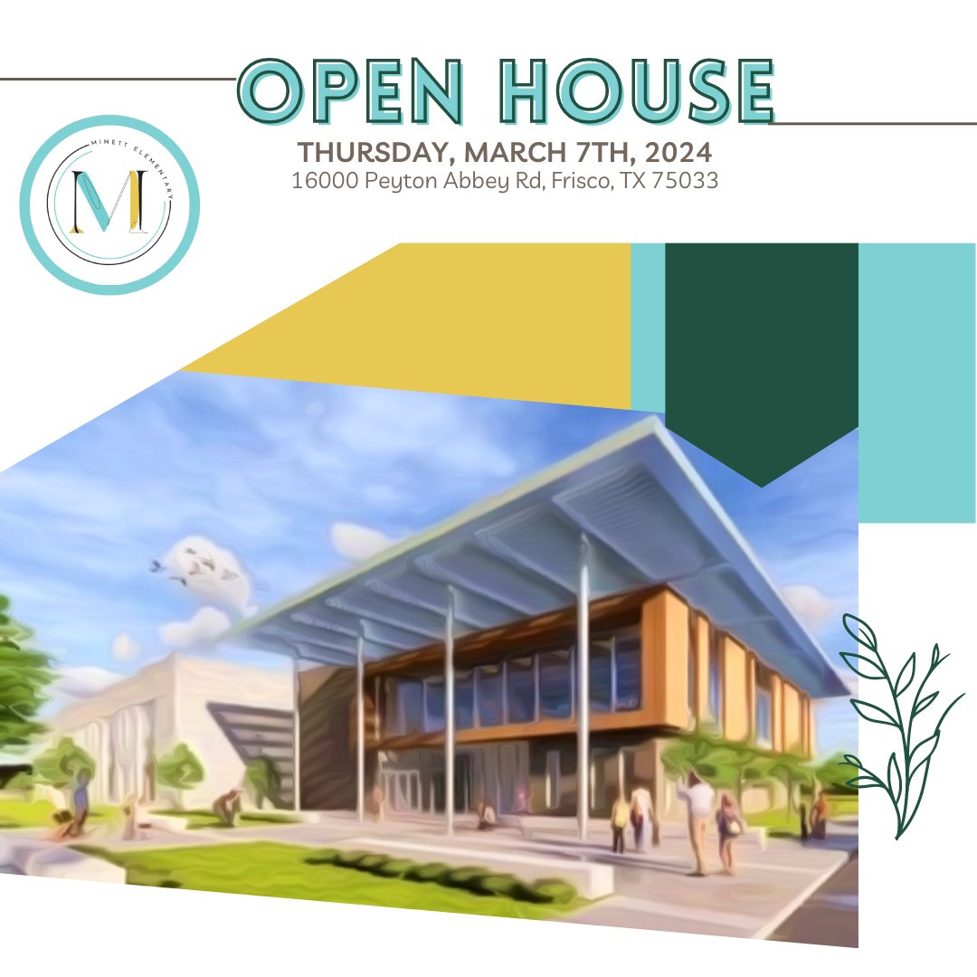 Open House Alert! 🏫✨ Tonight, from 6:00-7:00 PM, we invite all families to come and witness the amazing learning journey of your students at Minett. It's a special evening dedicated to showcasing their hard work, creativity, and growth. tonight! #theminettconnection