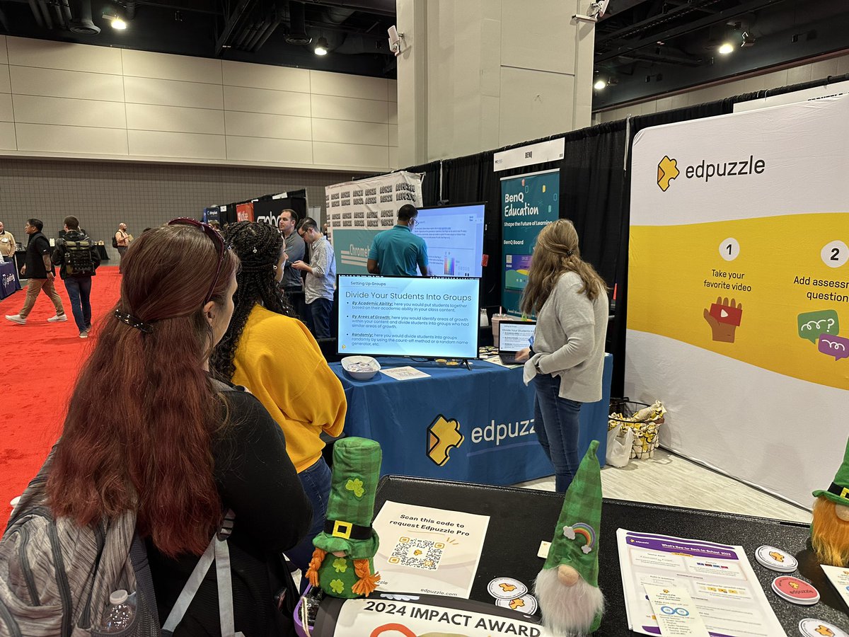 rseldy's tweet photo. Great job leading @edpuzzle sessions on the @ncties expo hall floor @KayleElliott and @johnsonCCSnc! https://t.co/XGj67xfHFu
