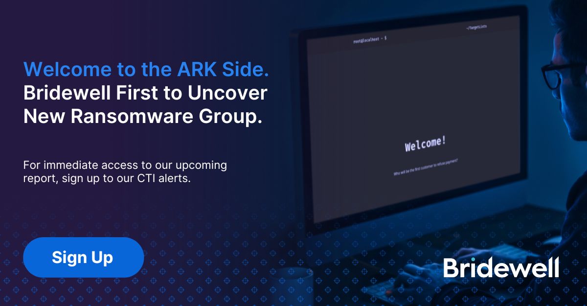 Our Cyber Threat Intelligence team has identified a new ransomware group that appears to call themselves ARK. (This name was reflected in content on their dark web leak site in addition to the encrypted file extension and ransom note name.) Our initial research and analysis of…