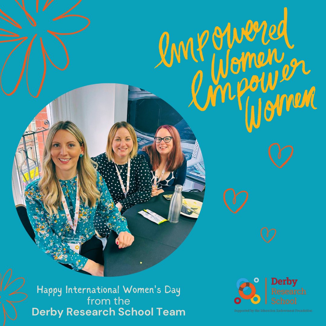 Happy #InternationalWomensDay from the Derby Research School Team. Tammy, Amy & George 

#EmpoweredWomenEmpowerWomen