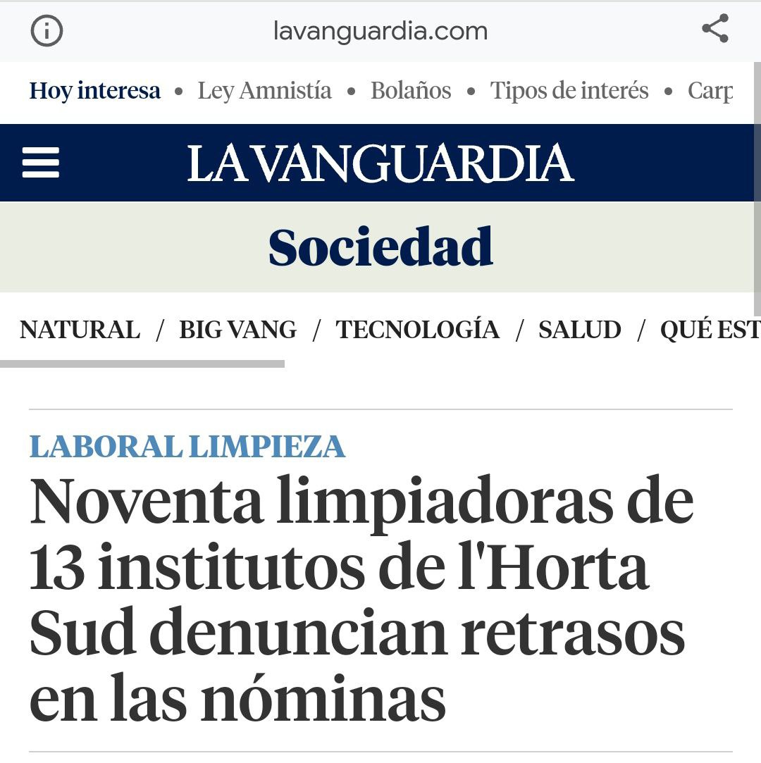 ⛔La subcontrata no ha abonado las nóminas de febrero porque la administración #pública adeuda las mensualidades de noviembre, diciembre y enero, y ha comunicado a las afectadas que, mientras no cobre de la administración, no va a pagar las nóminas.
👇🏽👇🏽
lavanguardia.com/vida/20240307/…