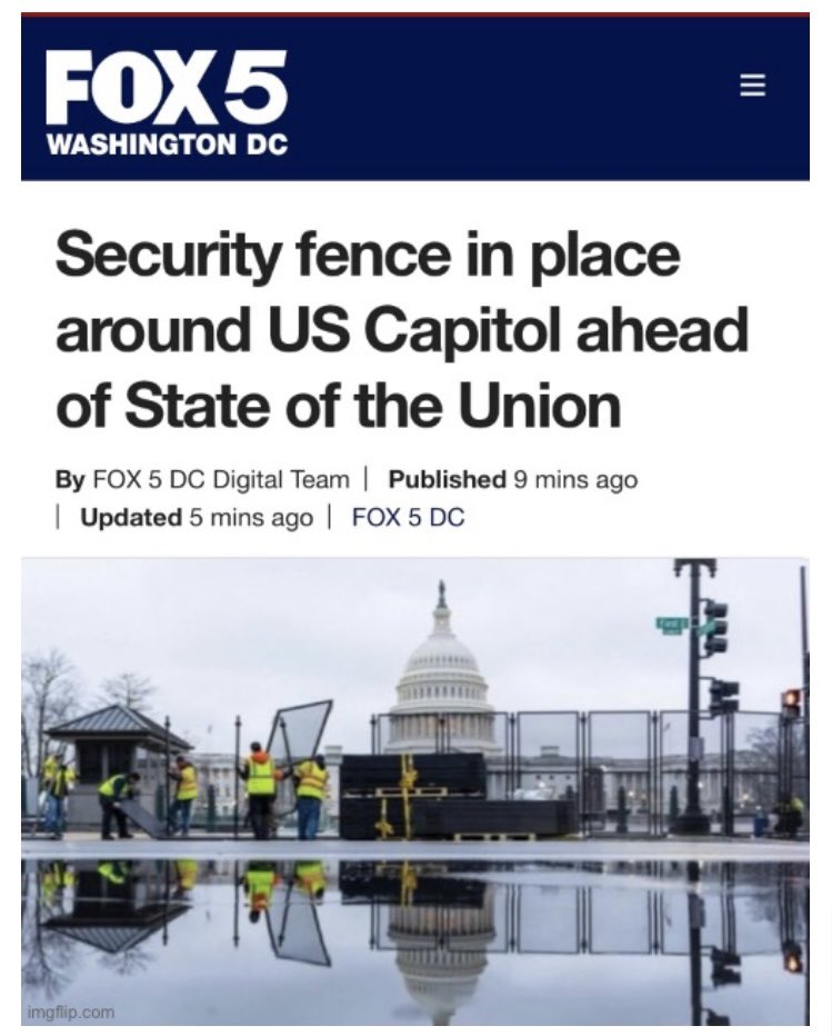 I have a “pro tip” for you, @POTUS : You don’t need to install a fence around the Capitol if : - You’re not allowing our country to be invaded by illegal aliens - Your economic policies don’t suck - You’re not putting America dead last - You’re not trying to destroy America