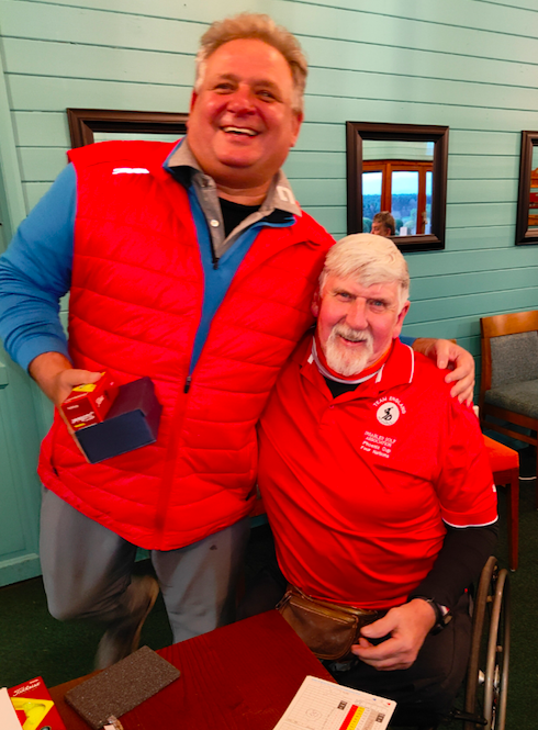 Congratulations to Owen Robinson (right in picture) in winning the opening round of the 2024 DGA Order of Merit this week at College Pines GC, nr Worksop #DGA2024 #disabledgolf
