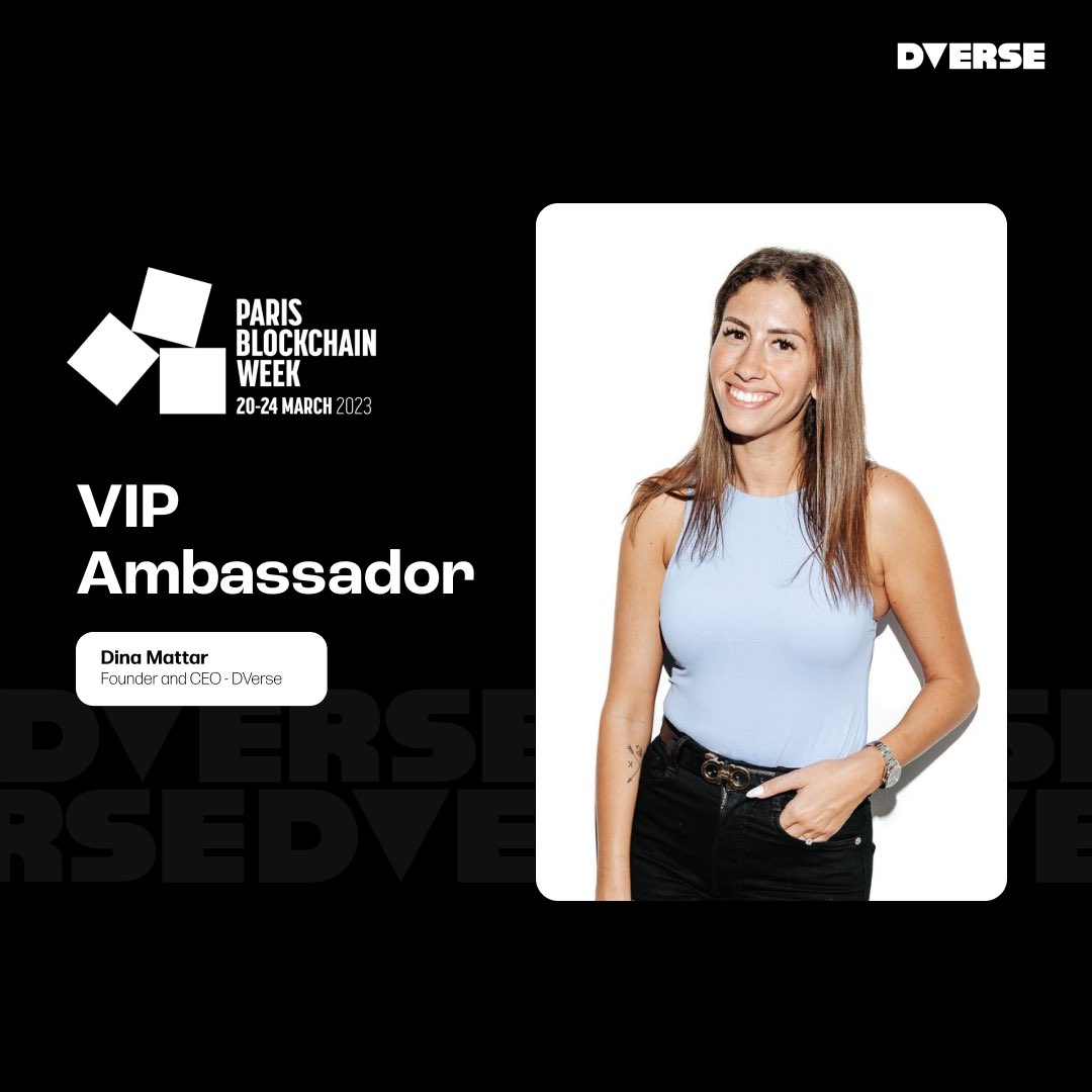 🇫🇷Excited for Paris Blockchain Week? Our CEO @dinaamattarr is VIP Ambassador at #PBW! Secure your spot with Dina’s discount codes: 🎟15% off PBW tickets: VIPADM 🎟10% off RAISE tickets: VIPADM 9th-11th April 2024 - don't miss out!