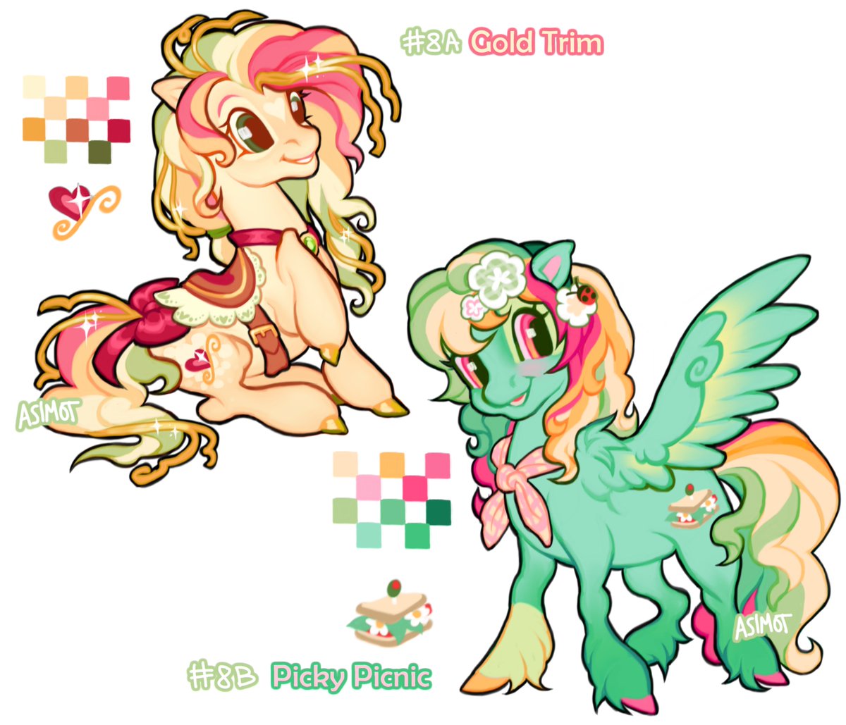 trying out auction adopts for the very first time! ^o^ starting bid is $40 auto-buy is $100 bid under my comment for your pony, or in dms! ty ill take paypal or cashapp, and the auction stops a day after the last bid! ^_^ #mlp #mlpadopts