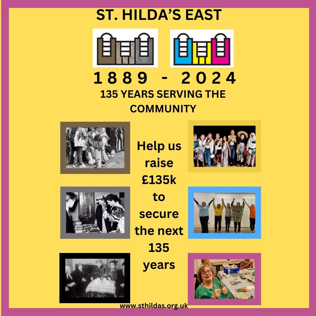 This year we're celebrating 135 years of St Hilda's East! Did you visit Club Row as a child? Can you share a favourite story from the past? We'd love to hear it in our comments - let's celebrate together and spread the word! #bepartofthestory #135for135
