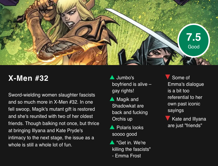 Wes_from_TC's tweet photo. This is a real comic review. https://t.co/8wyijzbjes