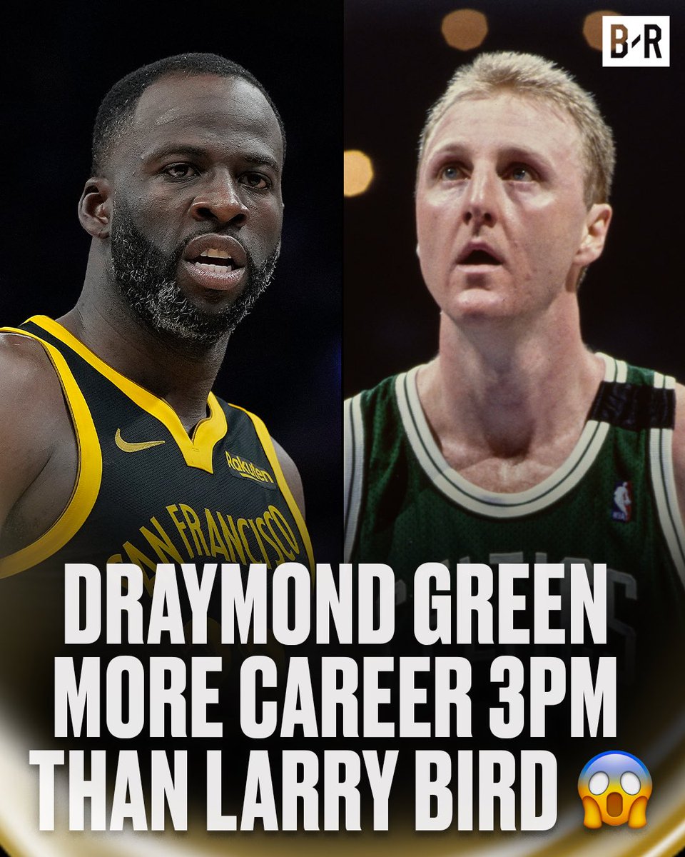 BleacherReport's tweet photo. Dray (650) has officially PASSED Larry Legend (649) in made threes 🤯 https://t.co/80nuYUf6nQ