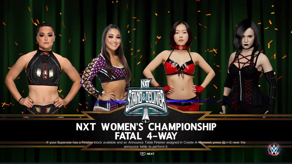 SoulShadowRaven's tweet photo. Facing multiple opponents for a title again.
The only difference is, i'm not facing any friends of mine.
#AgeofRaven #WWE2K23 https://t.co/lgNELvM8tZ