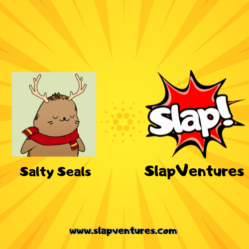 We are incredibly happy to announce our giveaway on Cardano!  🎁🚨 

To participate:

🦭Follow <a href="/AdaSaltySeals/">Salty Seals</a> and (<a href="/SlapVentures/">Slap!💥</a> )
🦭❤️ &amp; 🔁
🦭Tag 3 friends
🦭Comment #SLAP or #SALTY 

Prizes:
🏆5x 1.000.000 $SLAP tokens (5 winners)
🏆3x FREE Mints (3 Winners)
🏆 1x SLAP OG
🏆 5x