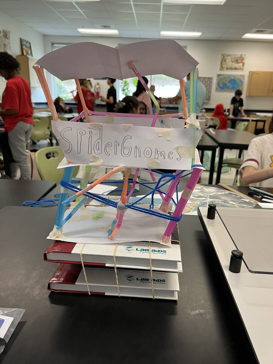 sciencewithmro's tweet photo. In lab 1602, earthquake buildings testing day! So far, only one group conquered both shake tables, but so many close moments!  True goal was to get Ss to work together, that was accomplished by all! #owlscience2024 https://t.co/XAxnKGuDeV