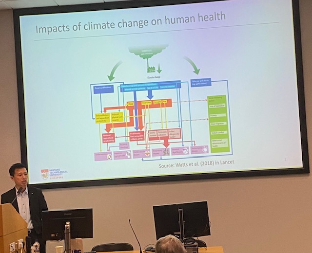 Professor Lim Kah Leong had lots to talk about re research at NTU. It is one world for all and is clear we need to look at it that way when addressing impacts on healthcare. @TrinityMed1 @NTUsg @tcddublin