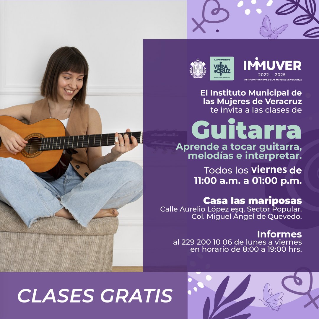 immuver02's tweet photo. Mañana es viernes de música en Casa Las Mariposas. Vamos a terminar la semana con alegría.
Todos los viernes, de 10:00 am a 12 pm
Para mayor información comunicate al 2292001006 https://t.co/CwjGxgcytn