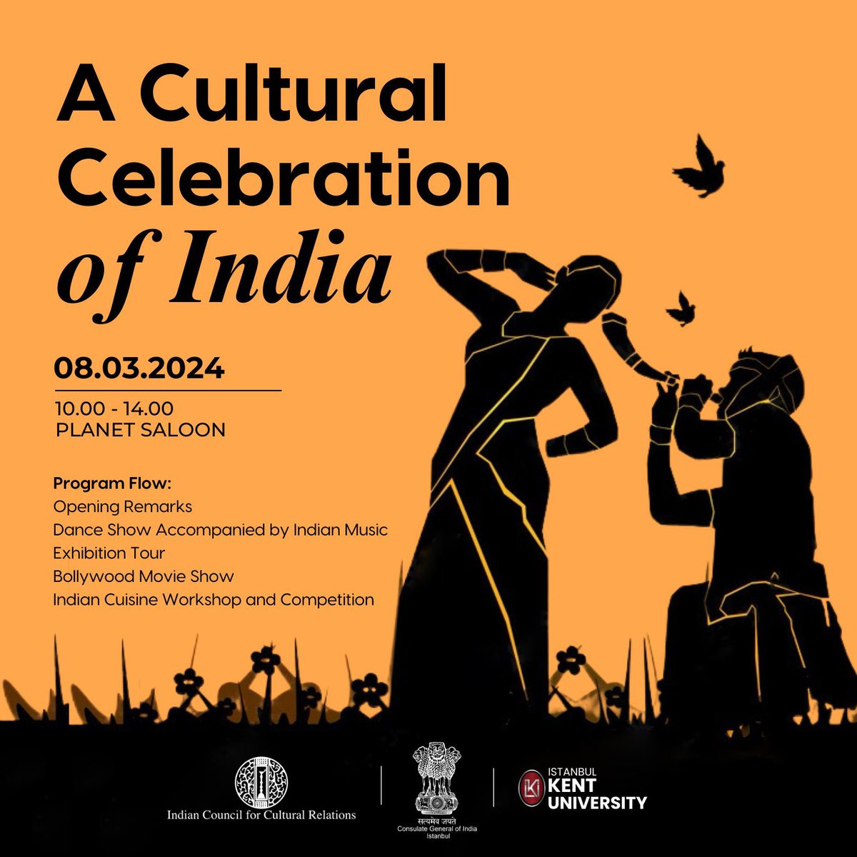8 March: A day of festivities at Istanbul Kent University @istanbulkentedu with Bihu folk dance, films, Indian cuisine, and an exhibition commemorating International Women’s Day! @ICCRNewDelhi