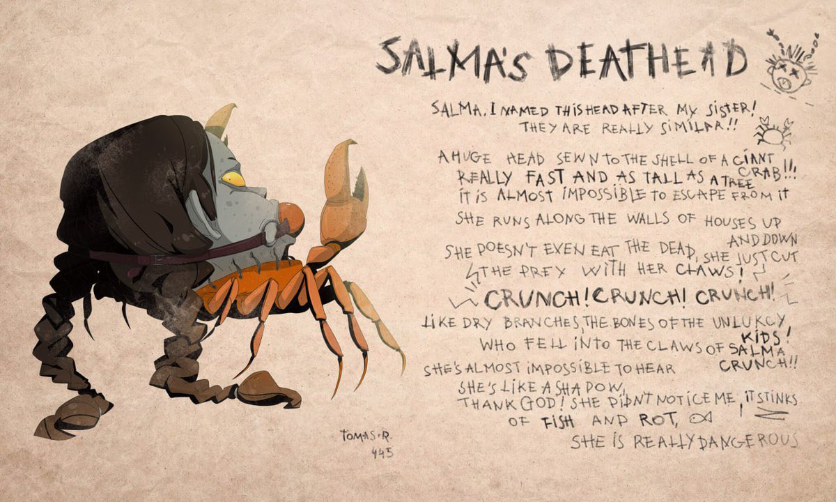 kokodigame's tweet photo. In the mysterious KokoDi universe - beware of Salma lurking in the shadows, ready to strike unsuspectedly. 

If you smell fish or rot - just run!

CRUNCH CRUNCH do you hear that?
I think she is close, RUN! https://t.co/LVYQrAV95S