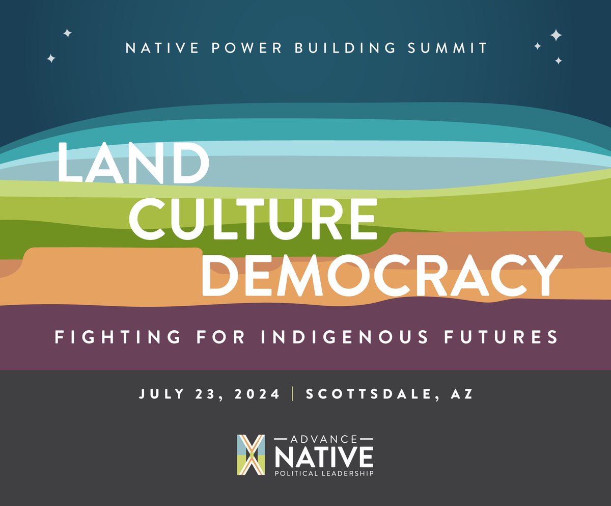 advancenativepl's tweet image. ✨ Exciting News! The Native Power Building Summit is BACK, &amp;amp; it's happening in person on Tuesday, July 23rd, in Scottsdale, AZ! 🌵 This year's Summit is a celebration of our collective journey to protect our land, culture, &amp;amp; democracy.

📢 REGISTER TODAY: registration.socio.events/e/2024nativepo…