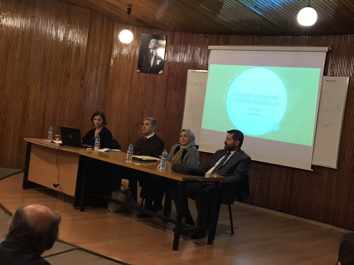 Bugün, Ankara Üniversitesi Ortadoğu Çalışmaları Uygulama ve Araştırma Merkezi (ODAM)’ın düzenlediği “Yerel, Bölgesel ve Küresel Boyutlarıyla Kızıldeniz Saldırıları" paneline katıldım

Böylesi zengin içerikli etkinliğin gerçekleşmesinde emeği geçenlere teşekkür ederim.

| <a href="/ODAM_AU/">ODAM</a>