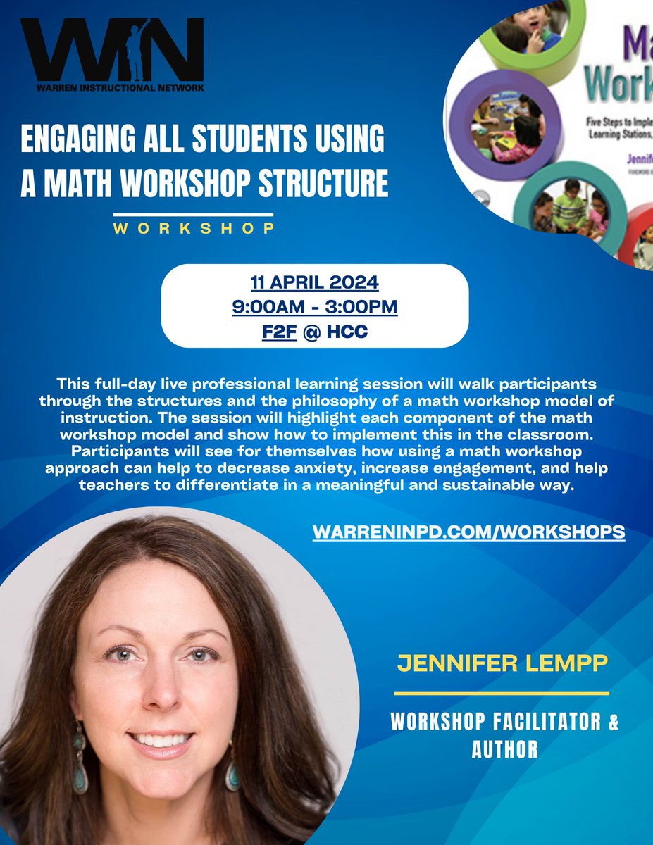 🛑If you're doing a double take because you don't normally see math content come across our feed, don't fret! We haven't been hacked!🛑

We're STOKED to offer a full-day workshop with <a href="/Lempp5/">Jennifer Lempp</a> on April 11th! 

Can't attend live? No problem! We will also be streaming via Zoom!