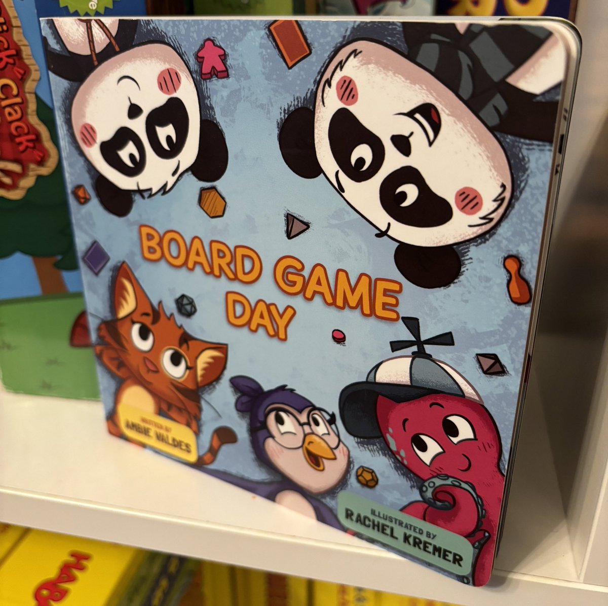 If you’re at Dice Tower West today, I’m not officially there yet (I have a weekend badge) but my book’s there in the vendor hall! Make sure to drop by the @IBCGames booth to get a copy of Board Game Day!
