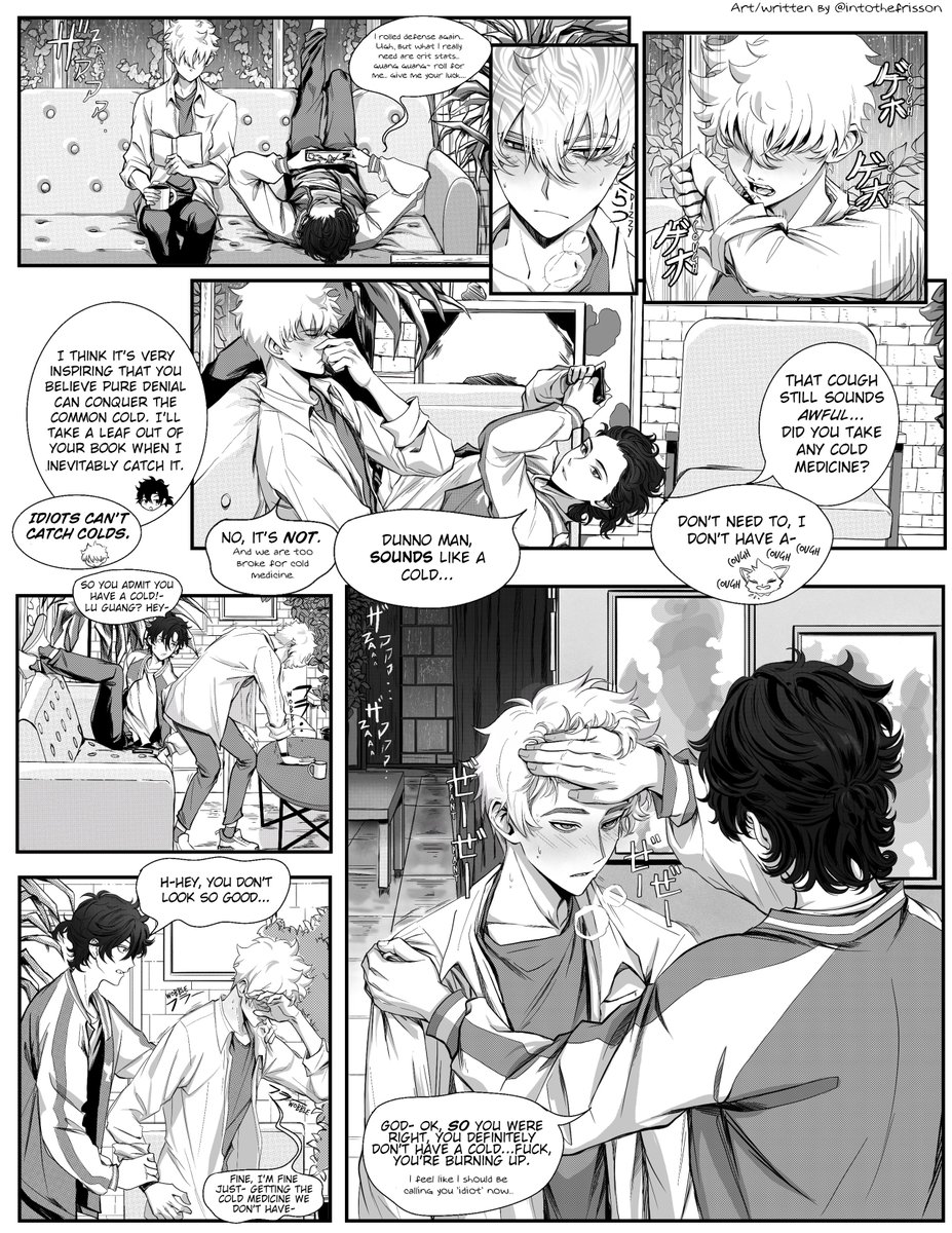 IntotheFrisson's tweet image. My shiguang sickfic manga ❤️ Please enjoy! 
Rated: T
Pgs 1-2/20 
#linkclick #时光代理人 #光时