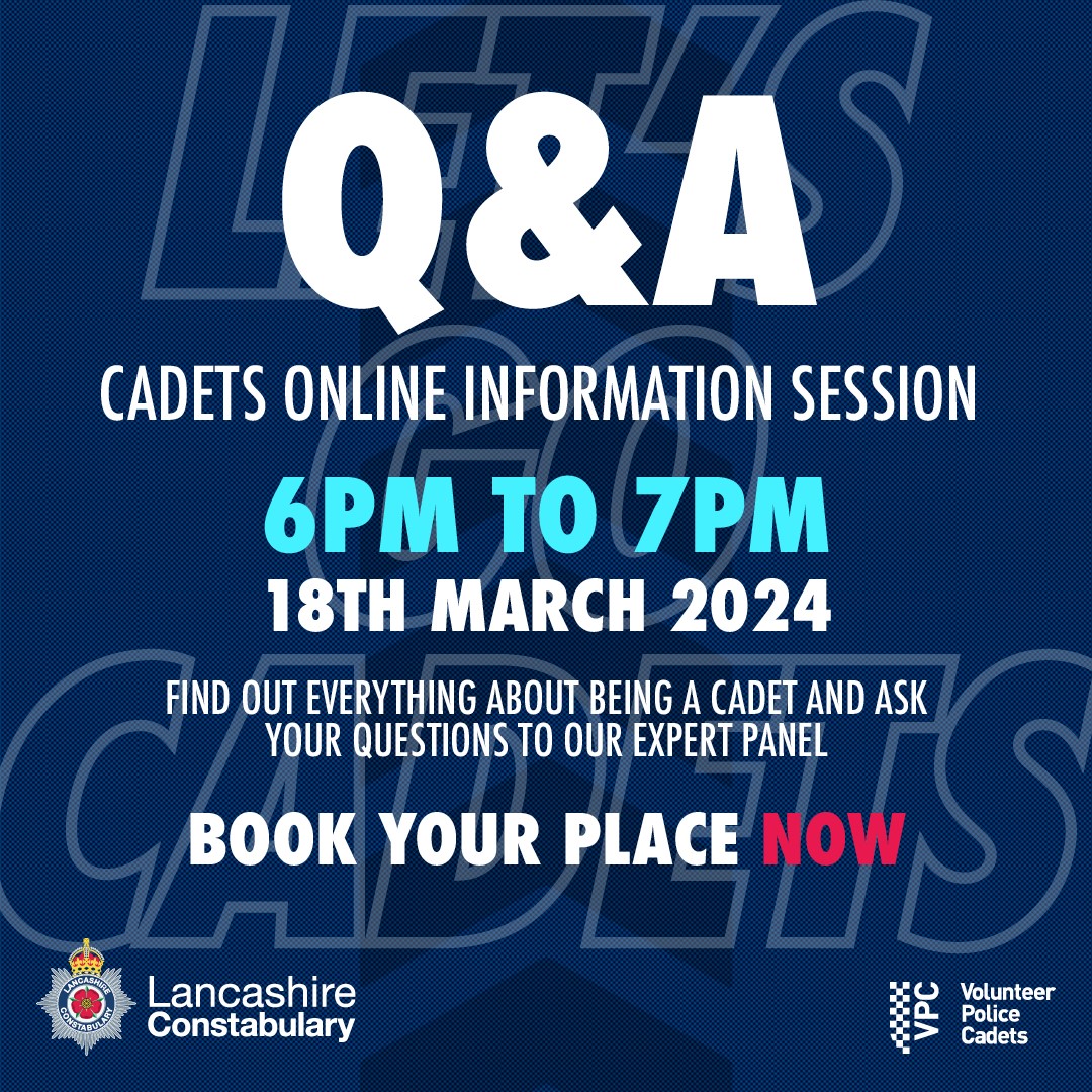 Are you aged between 13-18? Do you want to learn new skills, meet new people and make a difference? If the answer is yes, then joining the Police Cadets could be perfect opportunity for you! Find out everything at our online information session orlo.uk/8VfmA