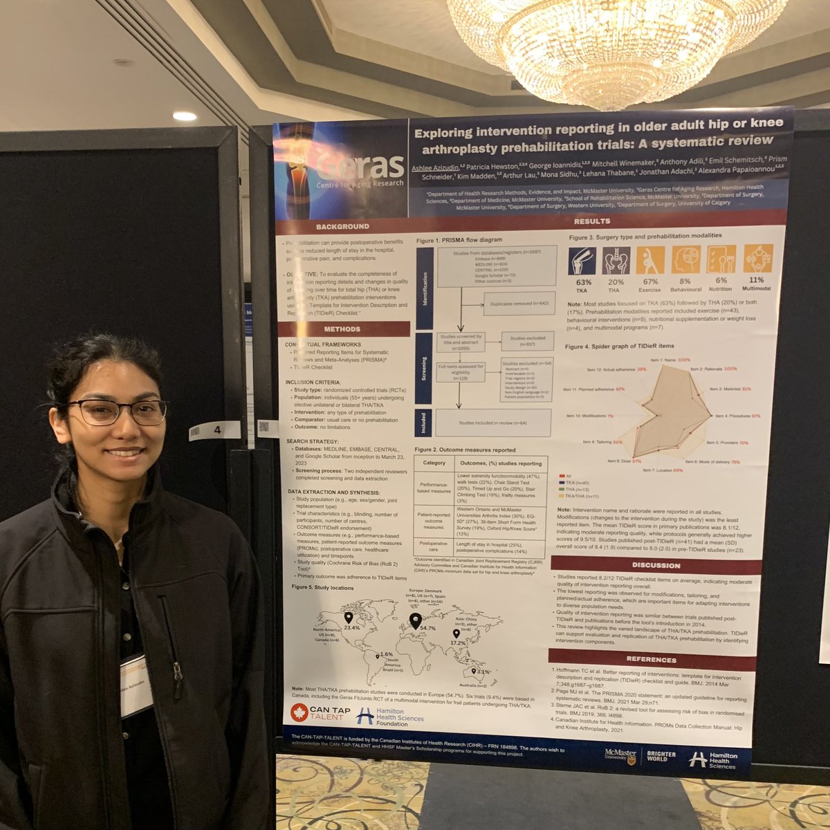 Today is the 21st Annual Research Day, hosted by @HEI_mcmaster. Congratulations to Geras masters student, Ashlee Azizudin, for being 1 of 4 masters trainees awarded a @CIHR_IRSC @CANTAPTALENT scholarship! Your work is shaping the future of Canada’s #clinicaltrials research and…