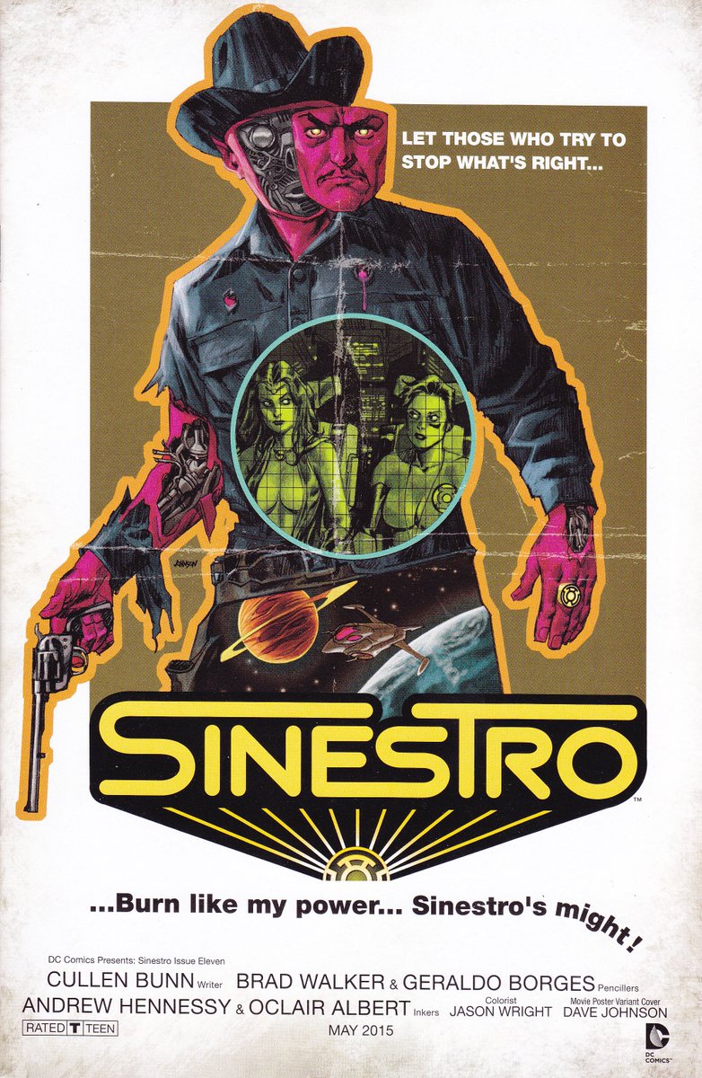 Cover du jour Sinestro #11 - Mai 2015 Dave Johnson