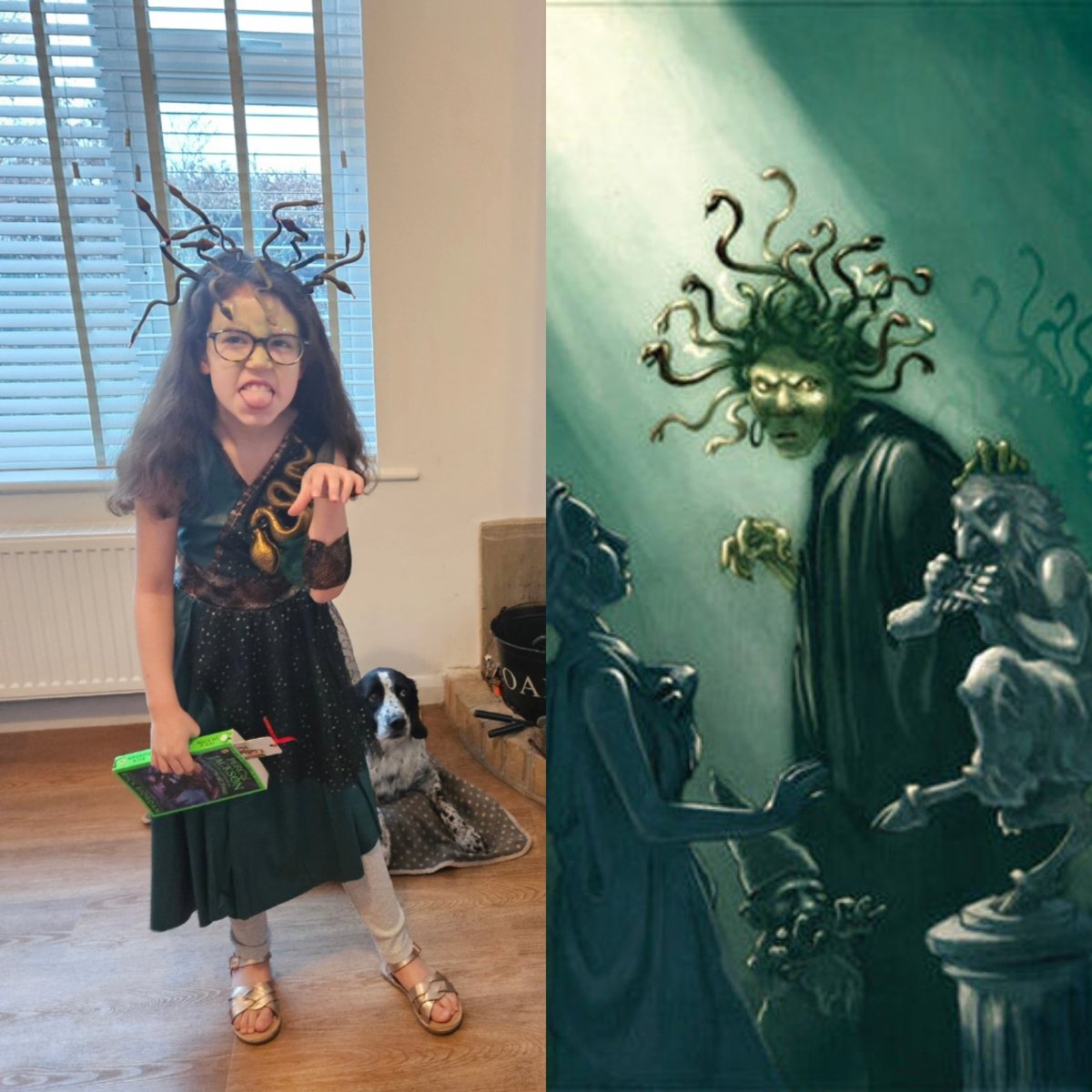BeckyHA31837272's tweet photo. My little #worldbookday lovers #WorldBookDay2024
Nektar from #kidnormal
@itschrissmith
@gregjames
And
Medusa from #percyjacksonandthelightningthief
@ClivigerSchool https://t.co/xUtDhKnCwq