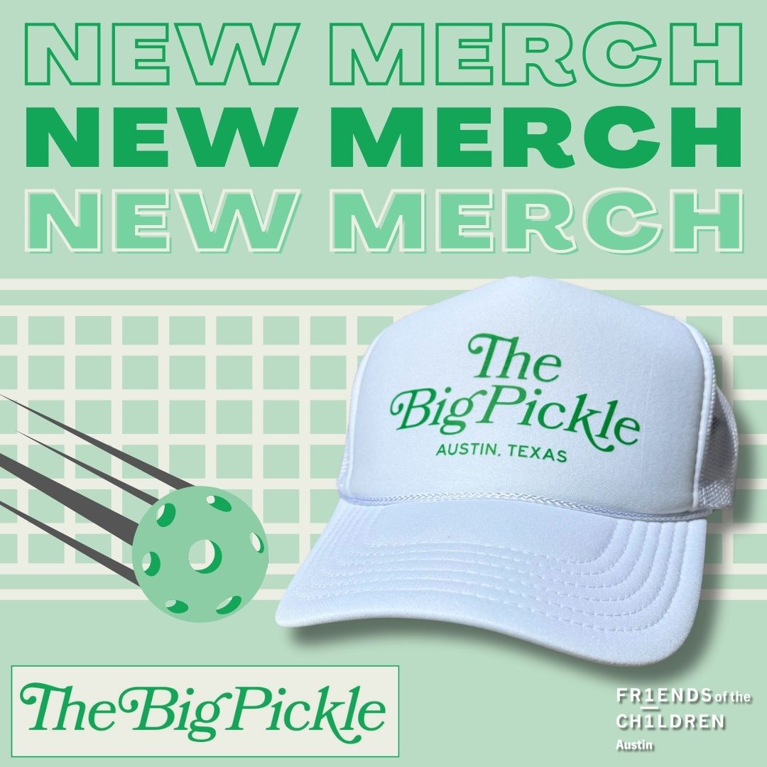 The Big Pickle hats were a big dill last year, so you don't want to miss out on this year's hat! Click the link below to purchase yours today: crm.bloomerang.co/HostedDonation…. All donations received benefit Friends Austin!

#FriendsATX #pickleball #tournament #nonprofit #fundraiser