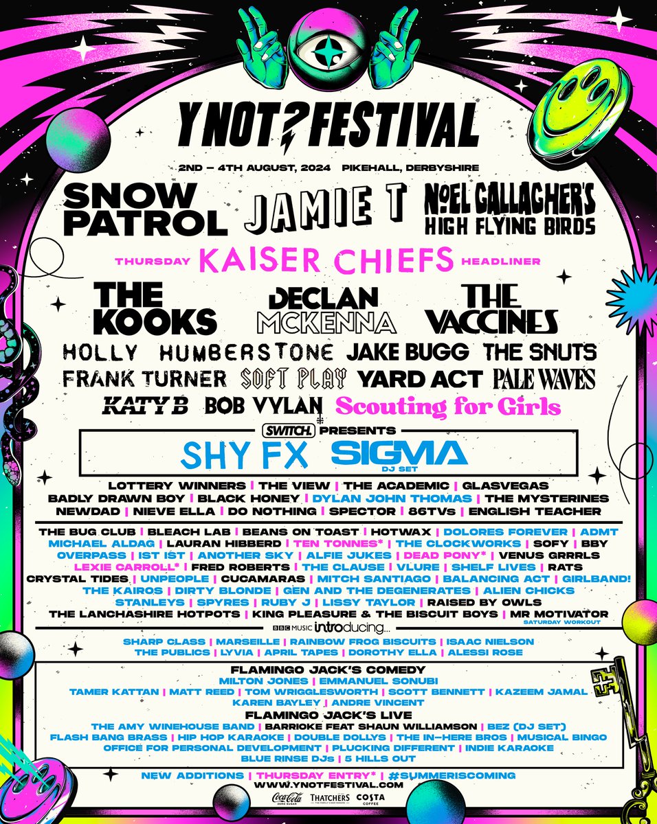 Yes <a href="/ynotfestival/">Y Not Festival ⚡</a>!

Delighted to announce we’re playing the main stage this year🪩

See yas down the front x