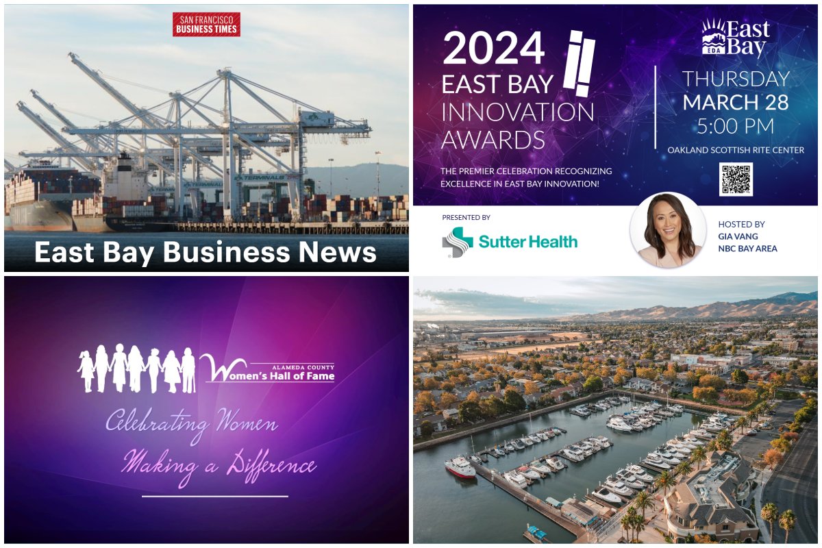 Read the latest #EconomicDevelopment News from the #EastBay! Features include: #EastBay Business News on SFBT, 2024 #EastBayiAwards Finalists, City of #Pittsburg #ResilientEastBay Feature, Women's Hall of Fame Nominations, and more! ➡️conta.cc/4c81e5J #EastBayEDA