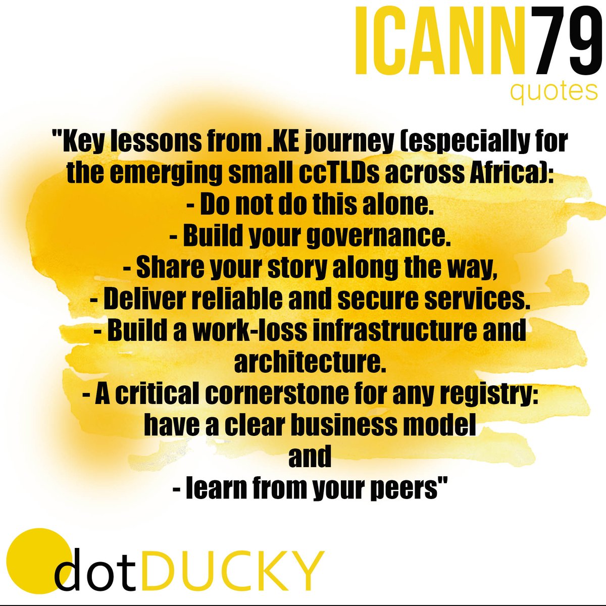 #ICANN79 random quotes by #dotDucky:
#ccNSO: #ccTLD News Session >>
icann.zoom.us/rec/share/PRP8… 

#Africa #kenic