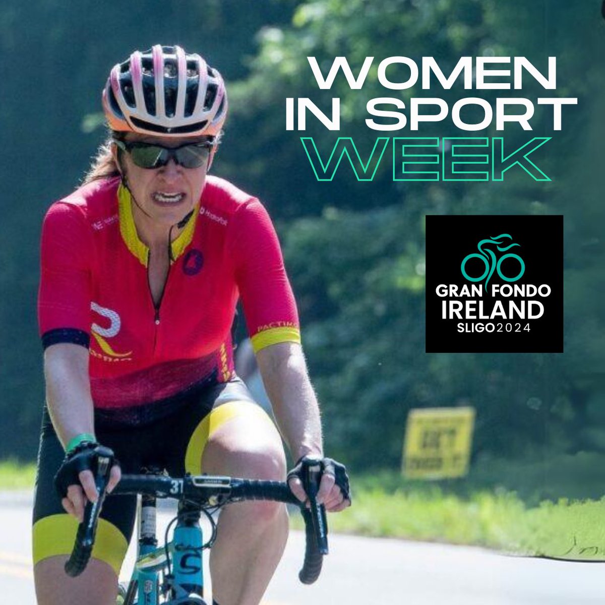 GranFondoIre's tweet image. In the spirit of Women in Sport week, we are celebrating every active woman in Ireland 💁‍♀️

The real appeal of Gran Fondo Ireland is that everyone can take part! 

Book now &amp;amp; experience the magic of Sligo and the Wild Atlantic Way 🌊

#UCIGranFondo #GranFondoIreland #WISWeek