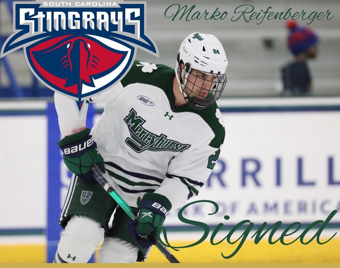 Huge shoutout to <a href="/markoreif/">Marko Reifenberger</a> on signing with the South Carolina Stingrays! No one more deserving, extremely proud of you fella! #NHC #Magi