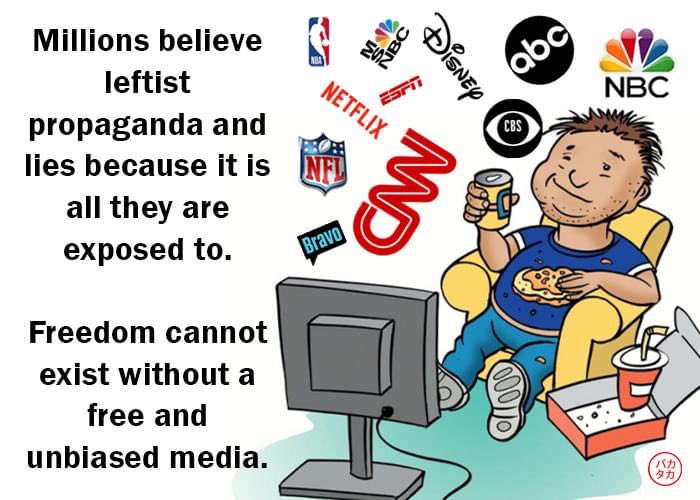 The Democrats have made sure they have the media in their pockets so they can always control the narrative.

The media companies make sure to throw some people in there to stir things up just so they don’t look one-sided.

The jokes on them, we’re not stupid.