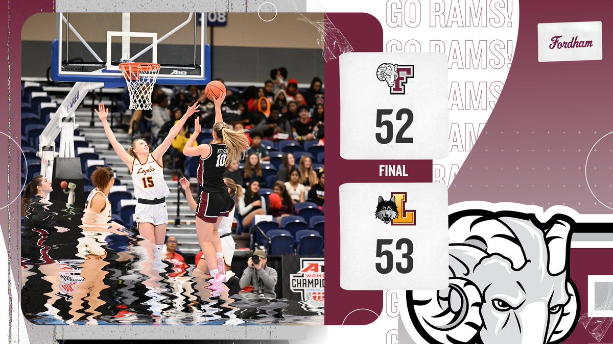 Final in Henrico Thank you to the #Ramily for your support at the tournament and all season long 🐏 Donaldson: 15 pts, 8 rebs, 4 stls Hayford: 12 pts, 2 rebs Nelson: 12 pts, 6-7 FG, 4 blks #BronxBuilt | #A10WBB