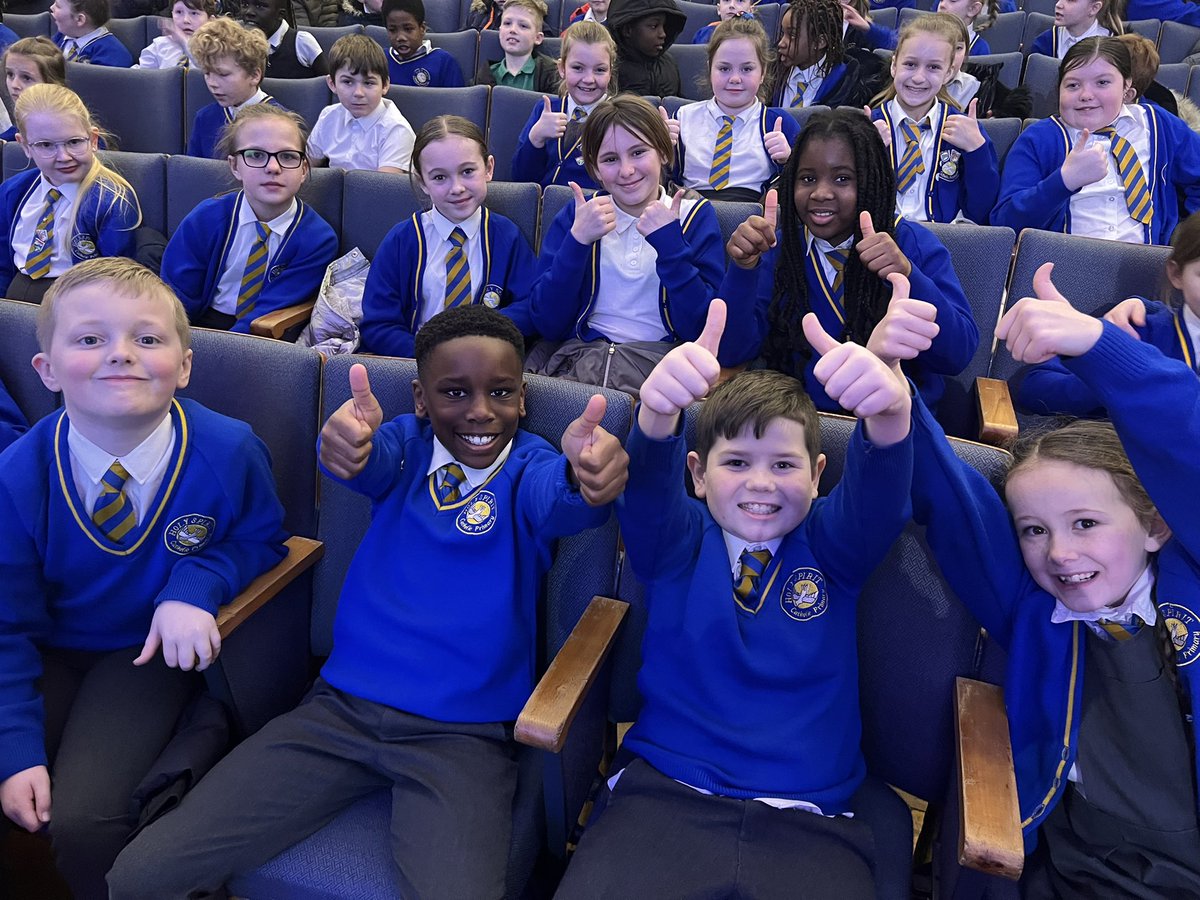 HolySpiritWA9's tweet photo. 🎶What an incredible morning all of our #KeyStageTwo children and staff had visiting the Royal Liverpool Philharmonic Hall for the Going for Gold Orchestral Olympics 🎶 @liverpoolphil https://t.co/A5nUit1xIm