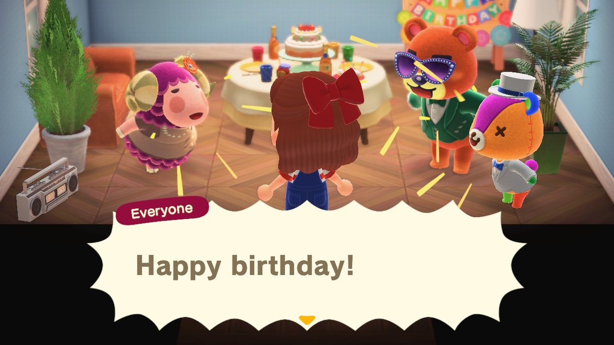 kyveilkov's tweet photo. my birthday isnt til the 25th but ive time travelled sm lol #AnimalCrossing #ACNH #NintendoSwitch https://t.co/h0VGv1C9mW