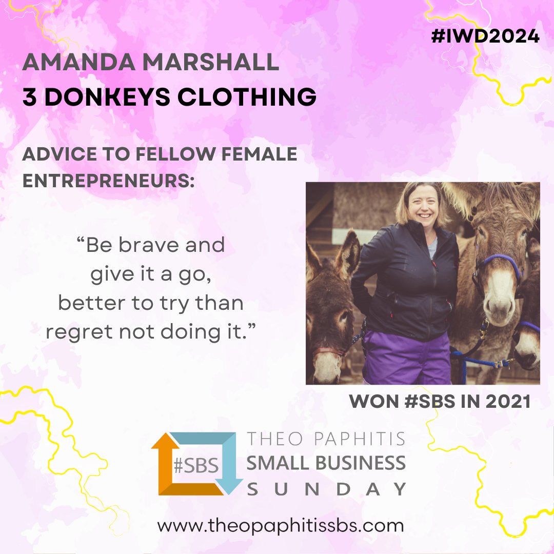 TheSBS_Crew's tweet photo. The #SBS network is made up of 80% fantastic female entrepreneurs who we celebrate today. We reached out to them to share their advice with fellow female entrepreneurs and thanks to @3donkeysltd for sharing theirs...
#IWD2024 #IWDxSBS https://t.co/Gf1kKoNrvx