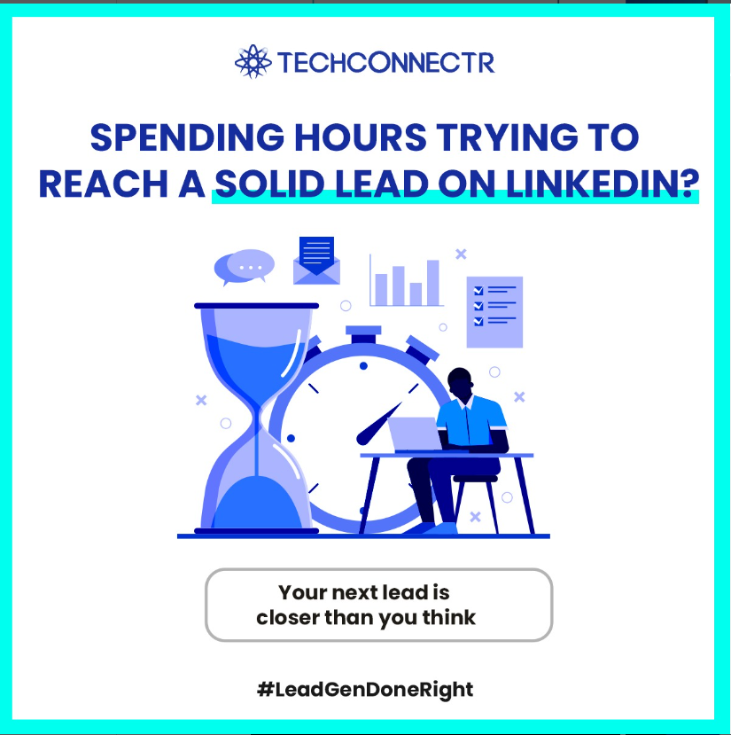 techconnectr_'s tweet photo. We've Got Your Back! 🎯💼
Frustrated with the time and effort it takes to find quality B2B leads on LinkedIn? 

Learn more:- https://t.co/5YjkGKKxPg

#Leads #b2b #b2bleads #LeadGenDoneRight #TechConnectr https://t.co/lXu9nTeUg7