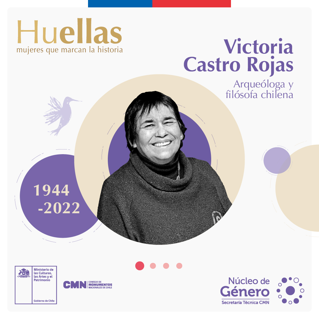 Monumentos_cl's tweet photo. [1/2] Huellas, mujeres que marcan la historia. Victoria Castro fue arqueóloga y filósofa chilena, además de docente universitaria y consejera del Consejo de @Monumentos_cl en representación de la Sociedad chilena de arqueología. https://t.co/3gFMhHHHdd