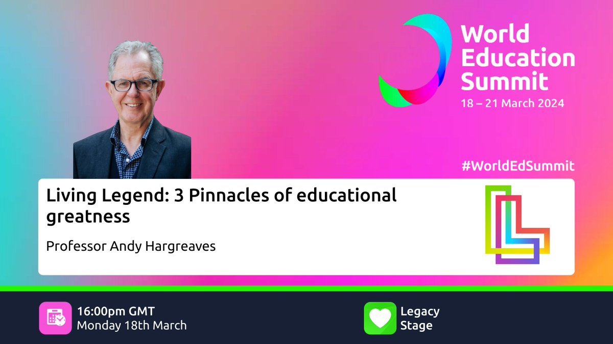 Great Minds that Don't Think Alike! Join me on March 18th @WorldEdSummit alongside Living Legends @MichaelFullan1 @john_hattie @AlmaHarris1 @Sugatam & Vivianne Robinson. @uOttawaEdu @arceducation1 @SRinconGallardo @pasi_sahlberg @JJ_Stellies