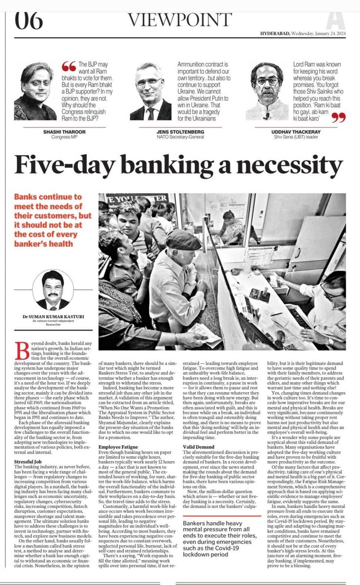 bankwalamajdoor's tweet photo. मैं लिख के देता हूँ #5DaysBanking लागू होने बाद बैंकिंग प्रॉफिट का स्वर्णिम इतिहास रचेगी !
तनाव मुक्त कर्मी अधिक ऊर्जावान हो के देश के विकास कि गाथा @narendramodi  मोदी जी के गारंटी के साथ लिखेंगे @nsitharaman @idesibanda @aiboc_in @ChVenkatachalam @ChairmanIba https://t.co/TiGld9JEhm