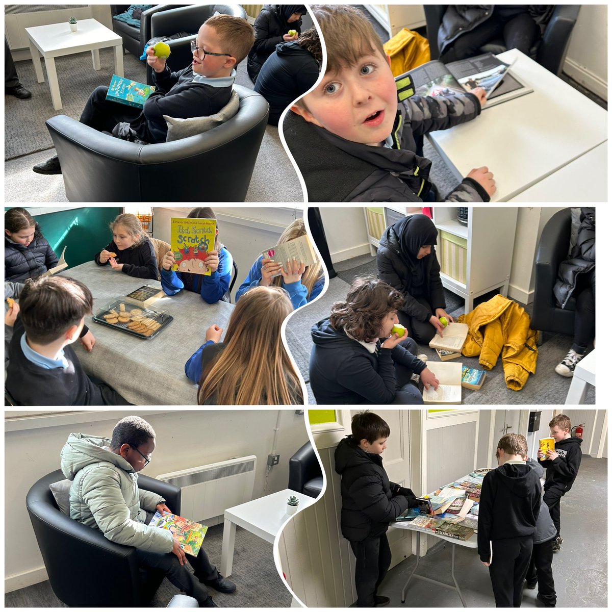 wlourladysps's tweet photo. P5/6 and 7 visited the Warm Hub today to celebrate #WorldBookDay2024 They were offered a healthy snack while they read and were allowed to take home a book. @scottishbktrust #CommunityComesTogether #SBFVG #WeAreAllReaders https://t.co/5y8cuIWsVS