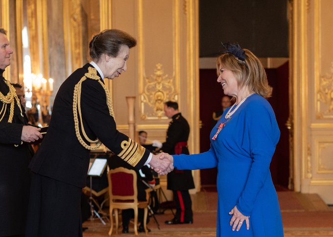 ✨Joanna Swash OBE✨    Huge congratulations to our wonderful CEO Joanna who received her OBE from Her<a href="/tag/honourslist"class="tags"><span>#honourslist</span></a><a href="/tag/obe"class="tags"><span>#obe</span></a><a href="/tag/theprincessroyal"class="tags"><span>#theprincessroyal</span></a>